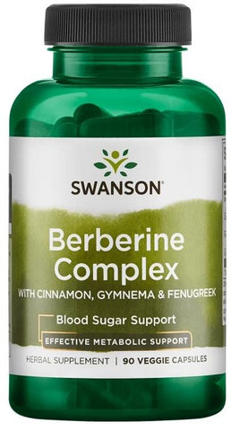 Swanson, Berberine Complex with Cinnamon, Gymnema & Fenugreek - 90 vcaps