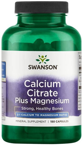 Swanson, Calcium Citrate Plus Magnesium - 150 caps