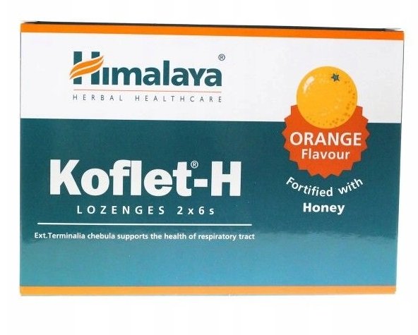 Himalaya, Koflet-H, Orange - 12 lozenges