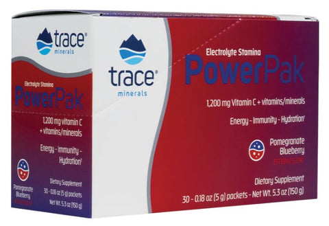 Trace Minerals, Electrolyte Stamina Power Pak, Pomegranate Blueberry - 30 packets