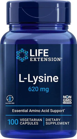 Life Extension, L-Lysine, 620mg - 100 vcaps