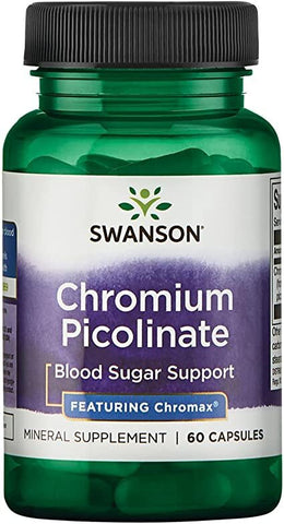 Swanson, Chromium Picolinate Featuring Chromax, 200mcg - 60 caps