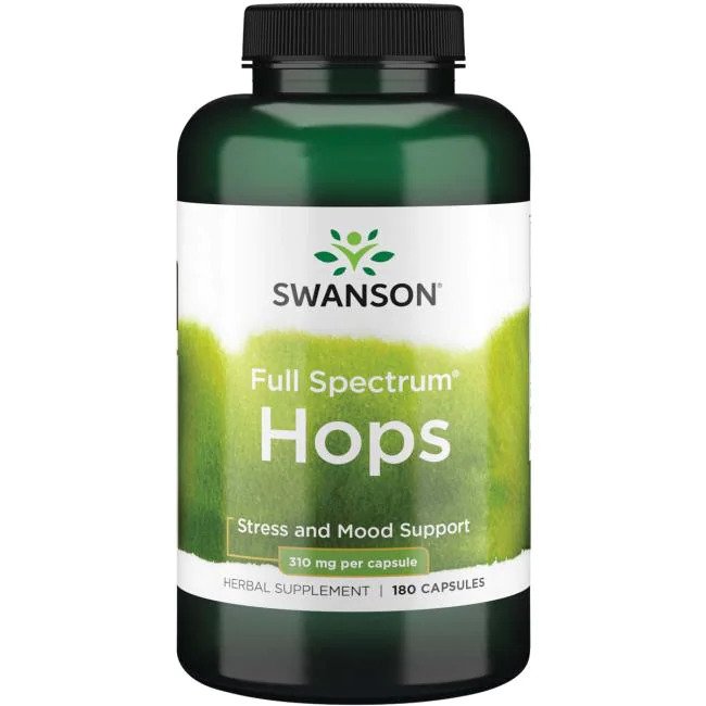 Swanson, Full Spectrum Hops, 620mg - 180 caps