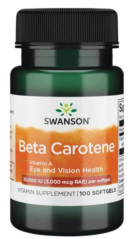 Swanson, Beta-Carotene (Vitamin A), 10 000 IU - 100 softgels