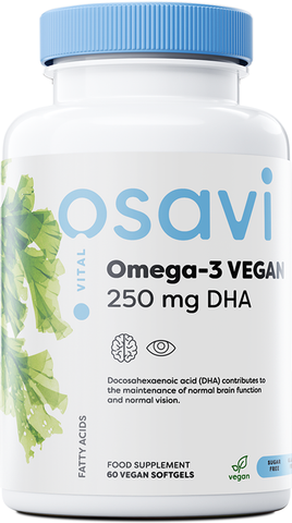 Osavi, Omega-3 Vegan, 250mg DHA - 60 vegan softgels