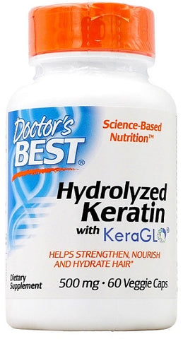 Doctor's Best, Hydrolyzed Keratin, 500mg - 60 vcaps