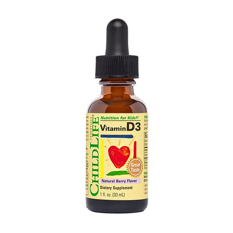 Child Life, Vitamin D3, Natural Berry - 30 ml.