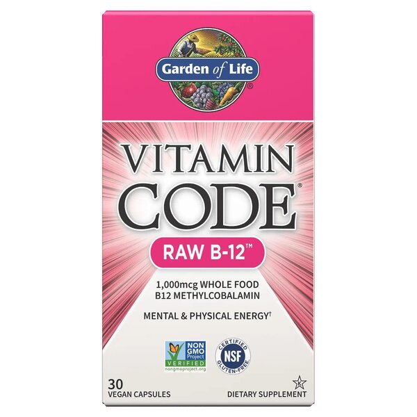 Garden of Life, Vitamin Code Raw B-12 - 30 vegan caps