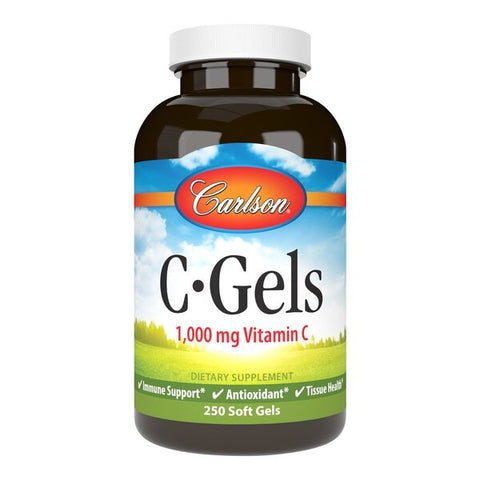 Carlson Labs, C-Gels, 1000mg - 250 softgels