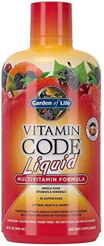 Garden of Life, Vitamin Code Liquid Multivitamin, Fruit Punch - 900 ml.