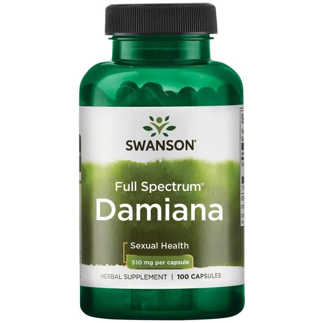 Swanson, Damiana, 510mg - 100 caps