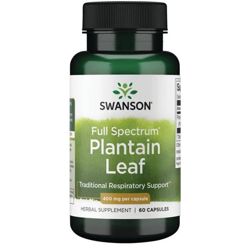 Swanson, Full Spectrum Plantain Leaf, 400mg - 60 caps