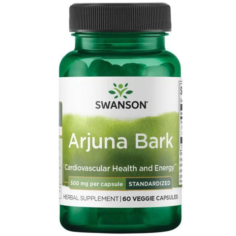 Swanson, Arjuna Bark, 500mg - 60 vcaps