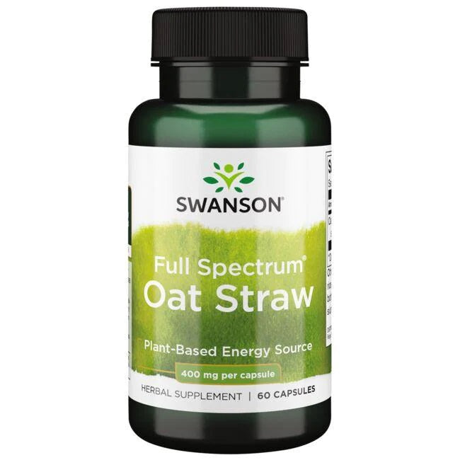 Swanson, Full Spectrum Oat Straw, 400mg - 60 caps