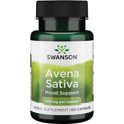 Swanson, Avena Sativa, 400mg - 60 caps