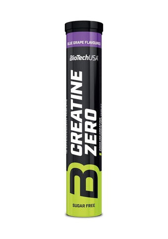 BioTechUSA, Creatine Zero Effervescent, Blue Grape - 18 tablets