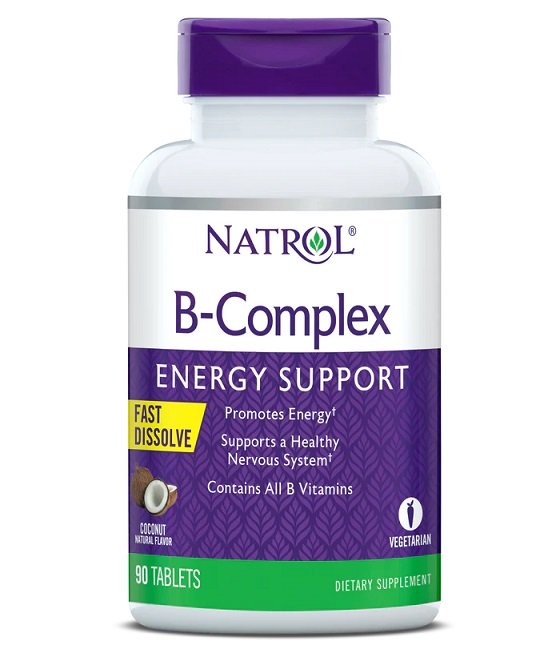 Natrol, B-Complex Fast Dissolve, Coconut - 90 tabs