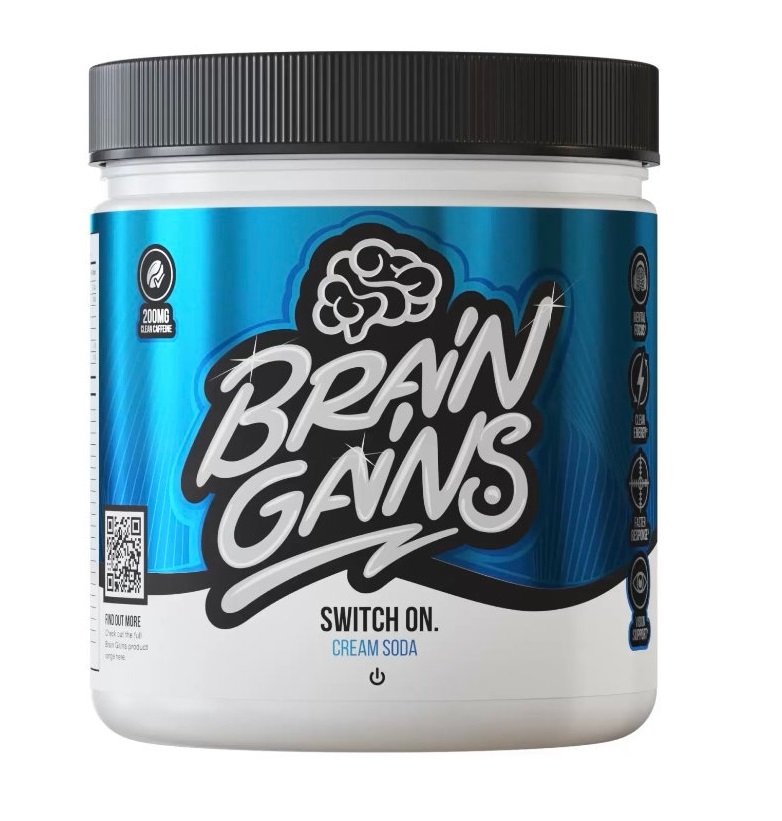 Brain Gains, Switch On, Cream Soda - 225g