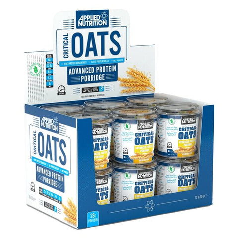 Applied Nutrition, Critical Oats Protein Porridge, Golden Syrup - 12 x 60g