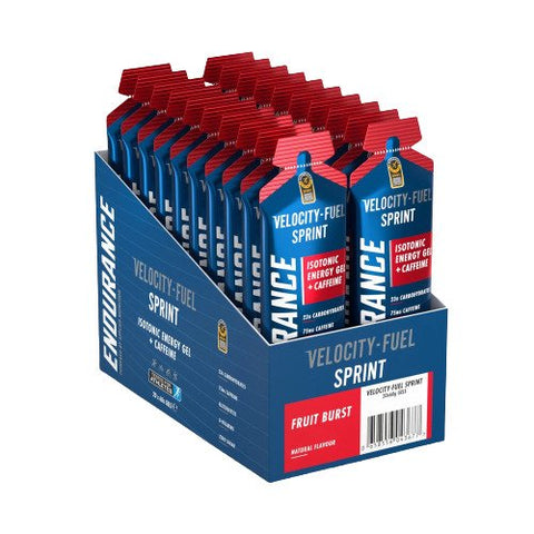 Applied Nutrition, Endurance Sprint Isotonic Energy Gel + Caffeine, Fruit Burst - 20 x 60g