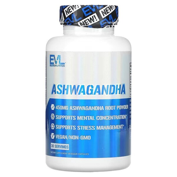 EVLution Nutrition, Ashwagandha - 30 vcaps