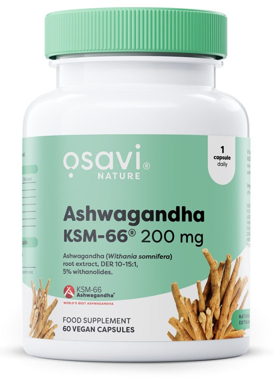 Osavi, Ashwagandha KSM-66, 200mg - 60 vegan caps