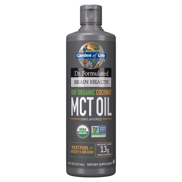 Garden of Life, Dr. Formulated Organic Brain Health MCT Oil - 473 ml.