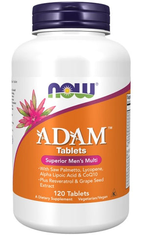 NOW Foods, ADAM Multi-Vitamin for Men - 120 tablets