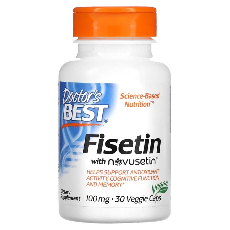 Doctor's Best, Fisetin with Novusetin, 100mg - 30 vcaps