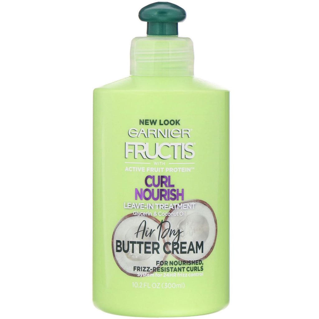 Garnier, Fructis, Curl Nourish,  Leave in Treatment, Air Dry Butter Cream, 10.2 fl oz (300 ml)