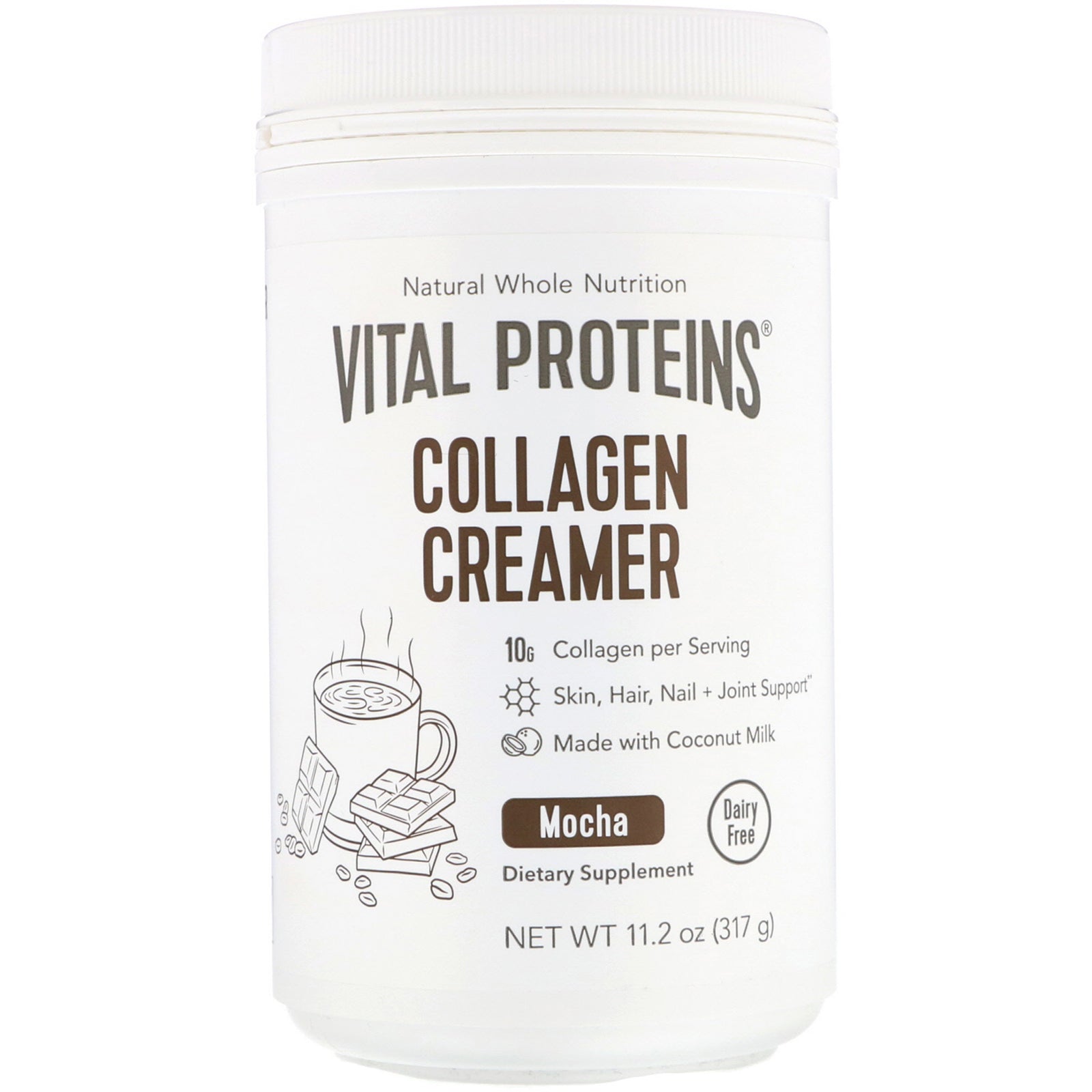 Vital Proteins, Collagen Creamer, Mocha, 11.2 oz (317 g)
