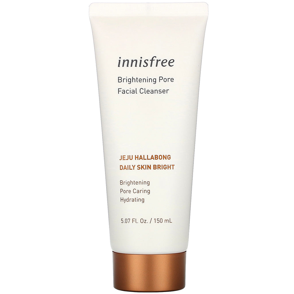 Innisfree, Jeju Hallabong Daily Skin Bright, Brightening Pore Facial Cleanser, 5.07 fl oz (150 ml)