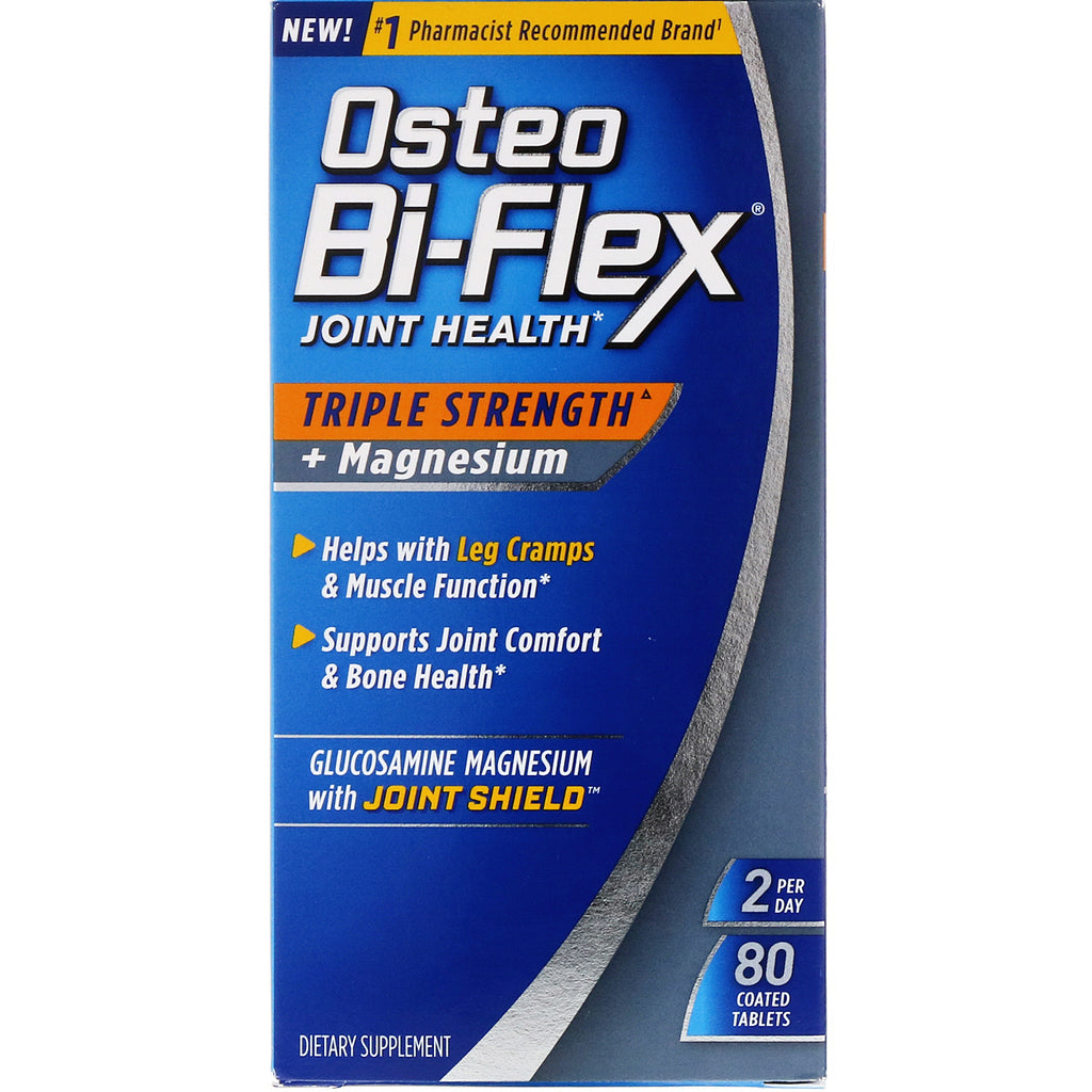 Osteo Bi-Flex, Joint Health, Triple Strength + Magnesium, 80 Coated Tablets