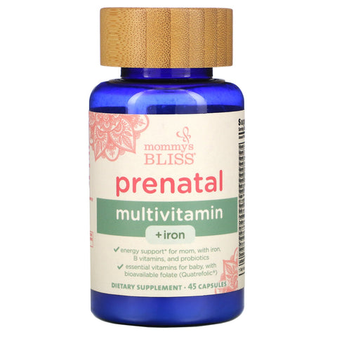 Mommy's Bliss, Prenatal Multivitamin + Iron, 45 Capsules