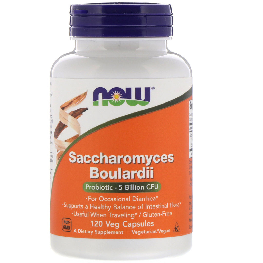 Now Foods, Saccharomyces Boulardii, 5 Billion CFU, 120 Veg Capsules