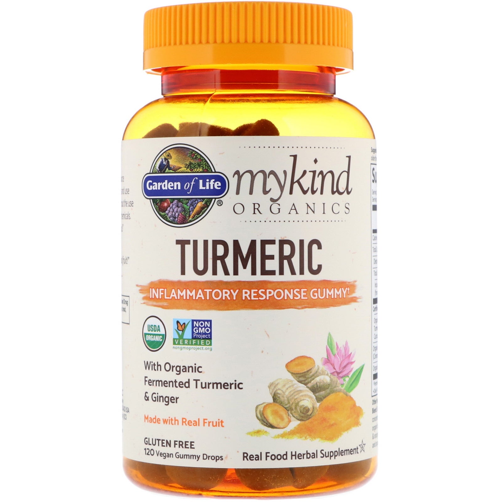 Garden of Life, MyKind Organics, Turmeric, Inflammatory Response Gummy, 120 Vegan Gummy Drops