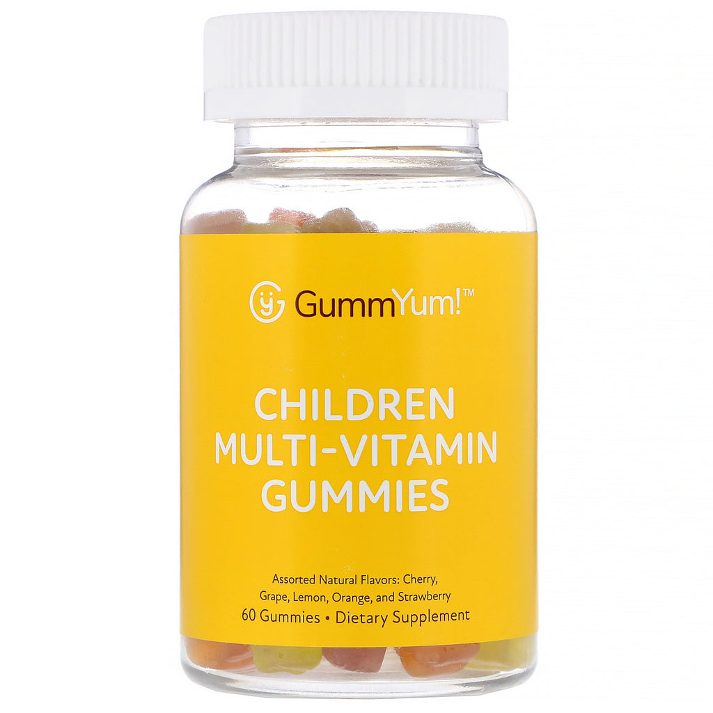 GummYum!, Children Multi-Vitamin Gummies, Assorted Natural Flavors, 60 Gummies