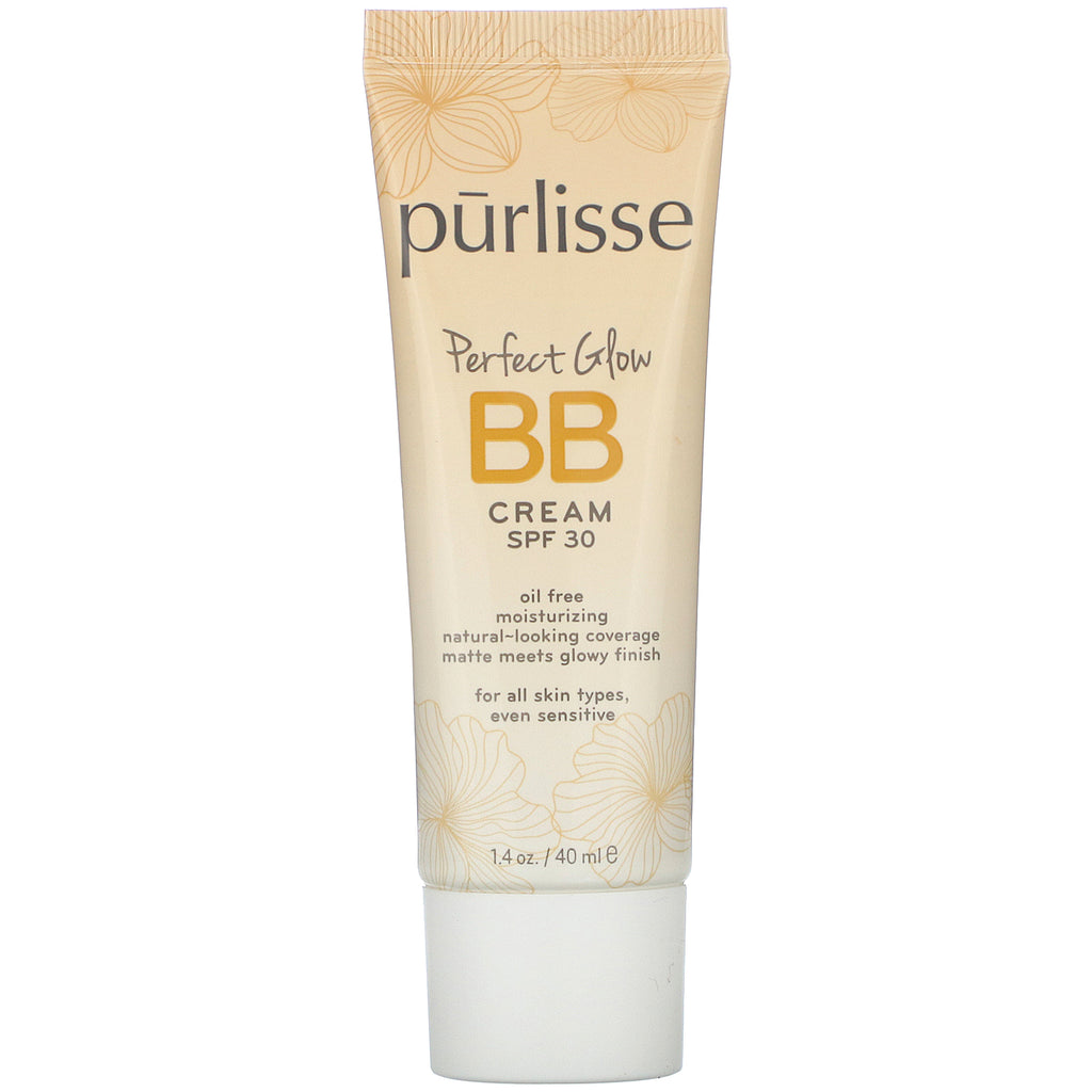 Purlisse, Perfect Glow, BB Cream, SPF 30, Light Medium, 1.4 fl oz (40 ml)