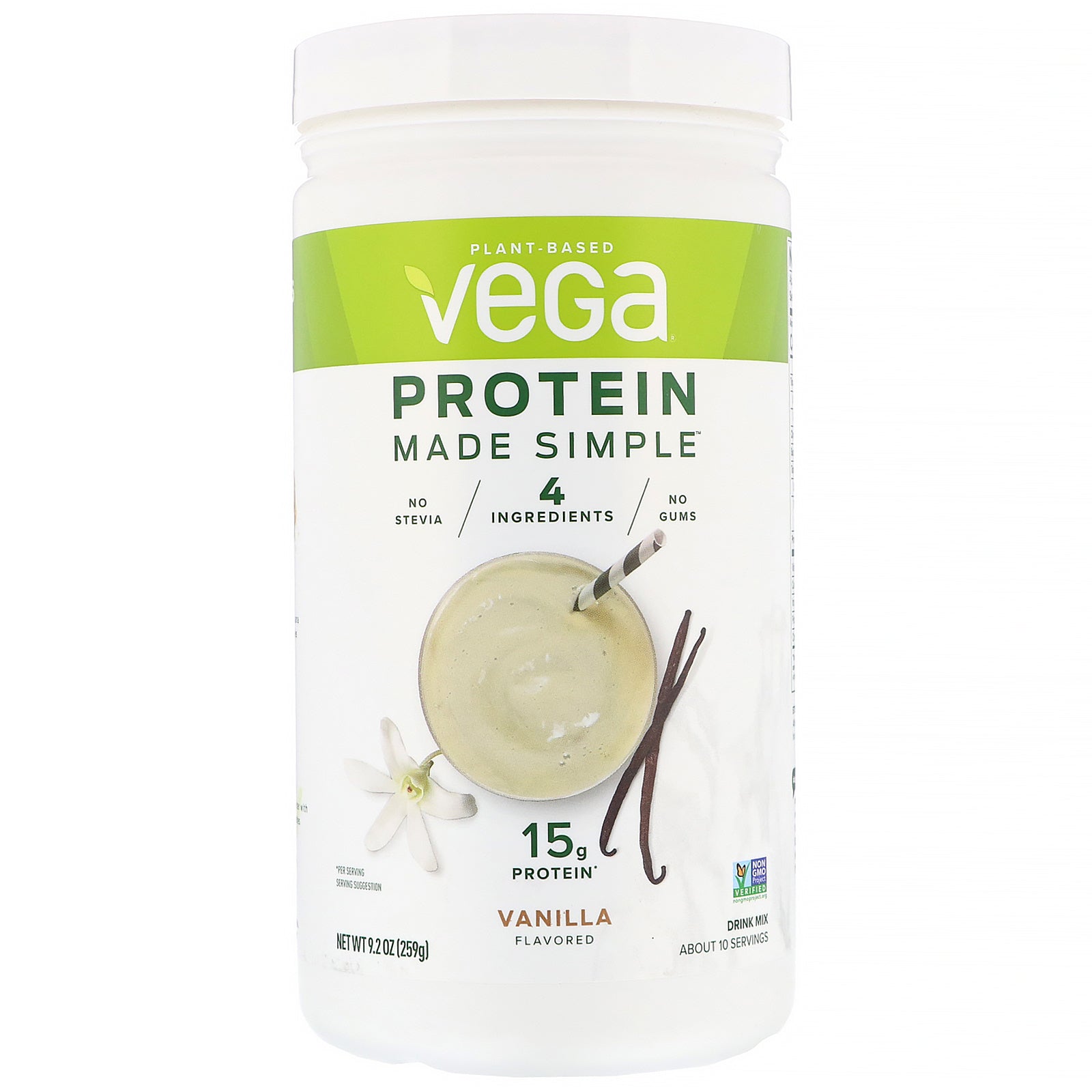 Vega, Protein Made Simple, Vanilla, 9.2 oz (259 g)