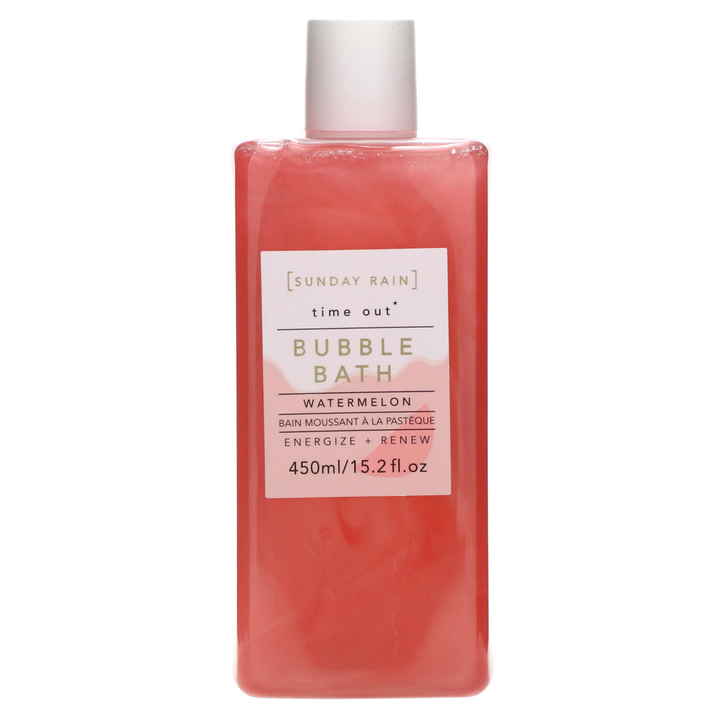 Sunday Rain, Time Out, Bubble Bath, Watermelon, 15.2 fl oz (450 ml)