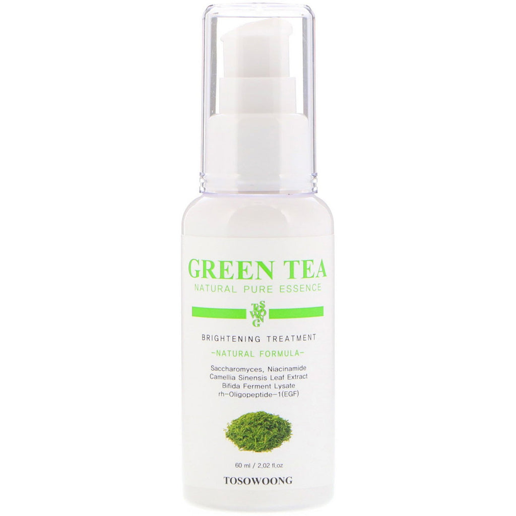 Tosowoong, Green Tea Natural Pure Essence, Brightening Treatment, 2.02 fl oz (60 ml)