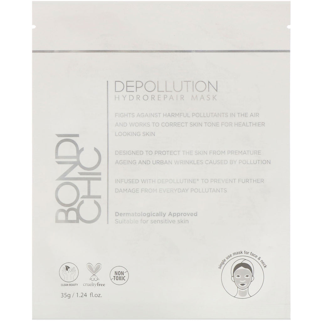 Bondi Chic, Depollution, Hydro-Repair Mask, 1 Sheet, 1.24 fl oz (35 g)