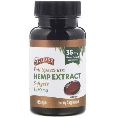 Barlean's, Full Spectrum Hemp Extract, 35 mg, 30 Softgels