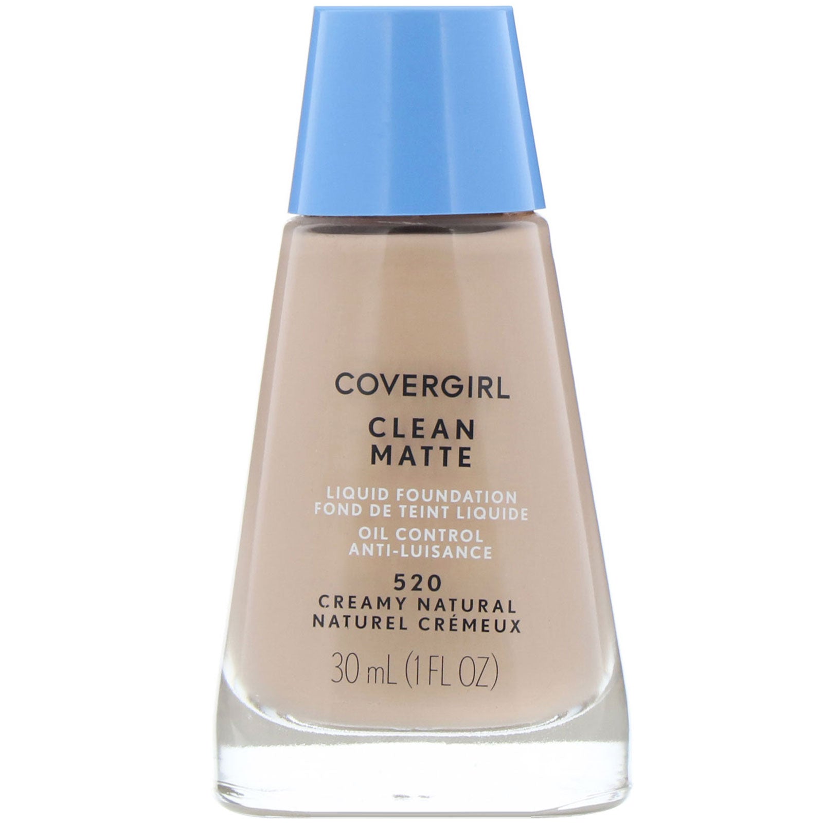 Covergirl, Clean Matte Liquid Foundation, 520 Creamy Natural, 1 fl oz (30 ml)