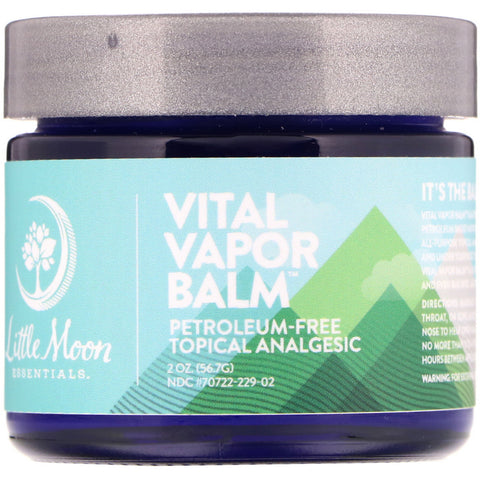 Little Moon Essentials, Vital Vapor Balm, Petroleum-Free Topical Analgesic, 2 oz (56.7 g)