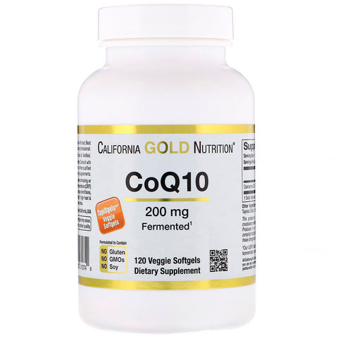 California Gold Nutrition, CoQ10, 200 mg, 120 Veggie Softgels