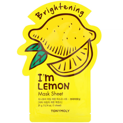 Tony Moly, I'm Lemon, Brightening Sheet Mask, 1 Sheet, 0.74 oz (21 g)