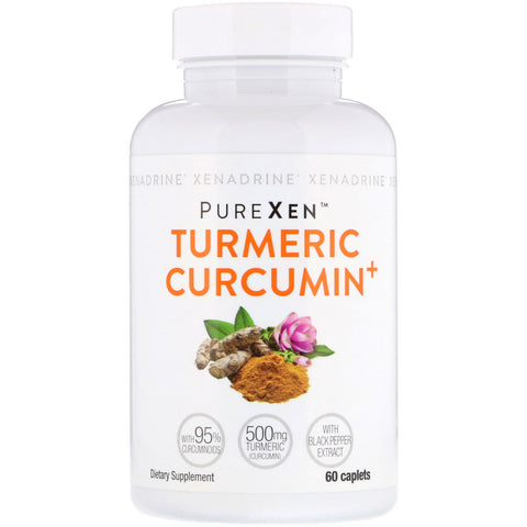 Xenadrine, PureXen, Turmeric Curcumin+, 60 Caplets