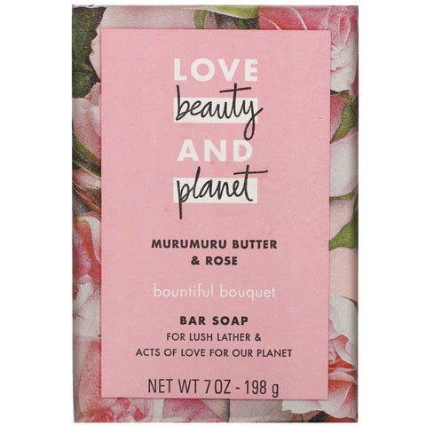 Love Beauty and Planet, Bountiful Bouquet, Bar Soap, Murumuru Butter & Rose, 7 oz (198 g)