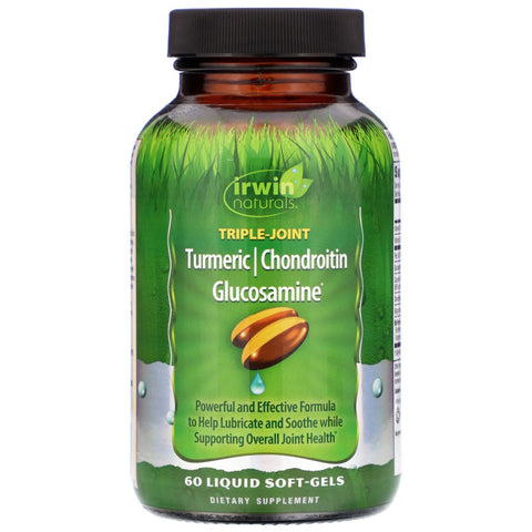 Irwin Naturals, Triple-Joint, Turmeric / Chondroitin Glucosamine, 60 Liquid Soft-Gels